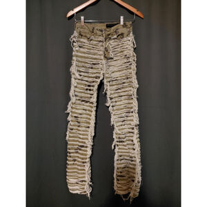Rockstar Original Jeans Women Flare Stacked Fit Distressed Camo Denim Size Small